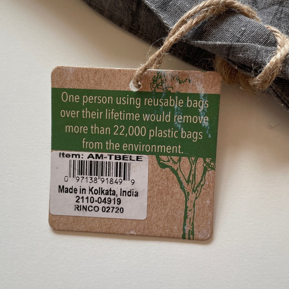 Eco Friendly Tote Bag Cotton Natural - Picture 4 of 13